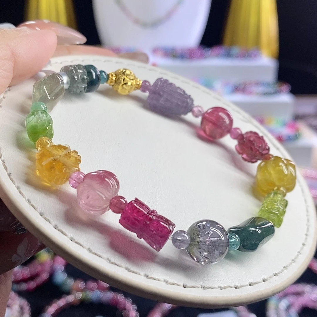 未镶嵌手链碧玺多宝