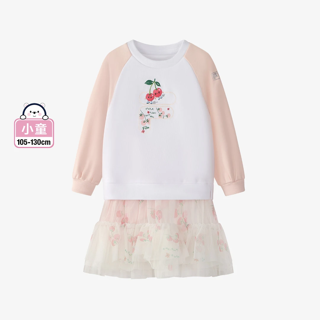 FILAKIDS斐乐【萌动乐园】女中小童新款可爱针织连衣裙K11G512303F