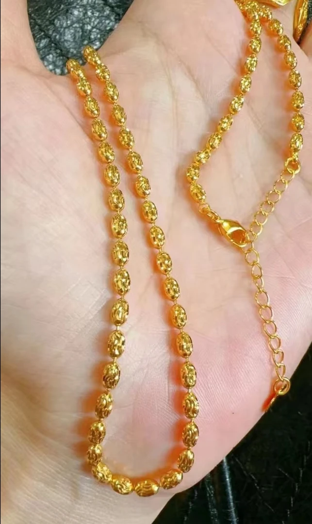 合金项链 防敏敏西瓜幻影项链饰品（一立金沙）