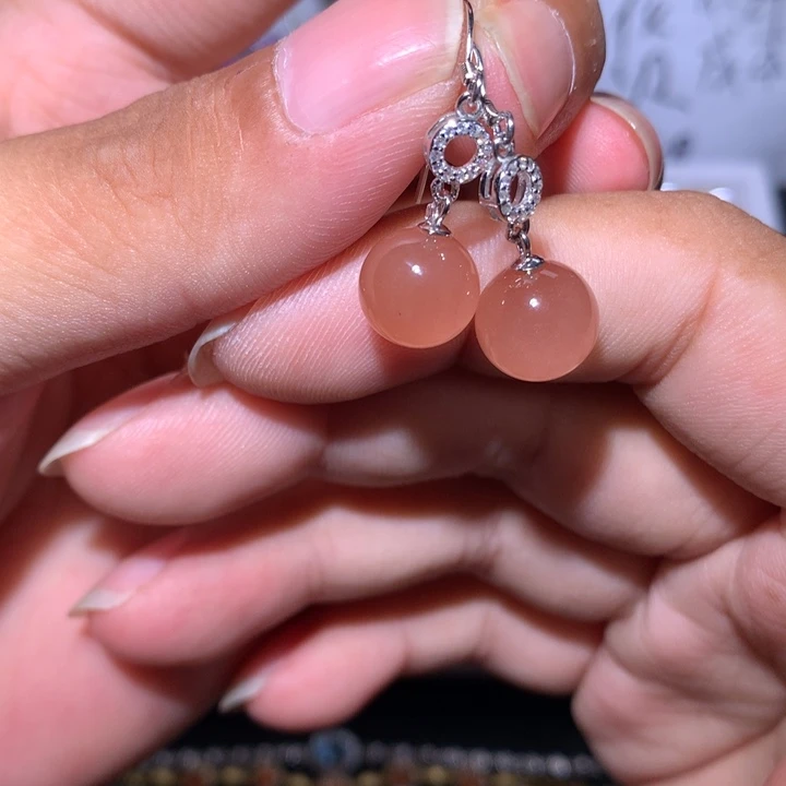 欧泊银S925镶嵌戒指?****?耳钉