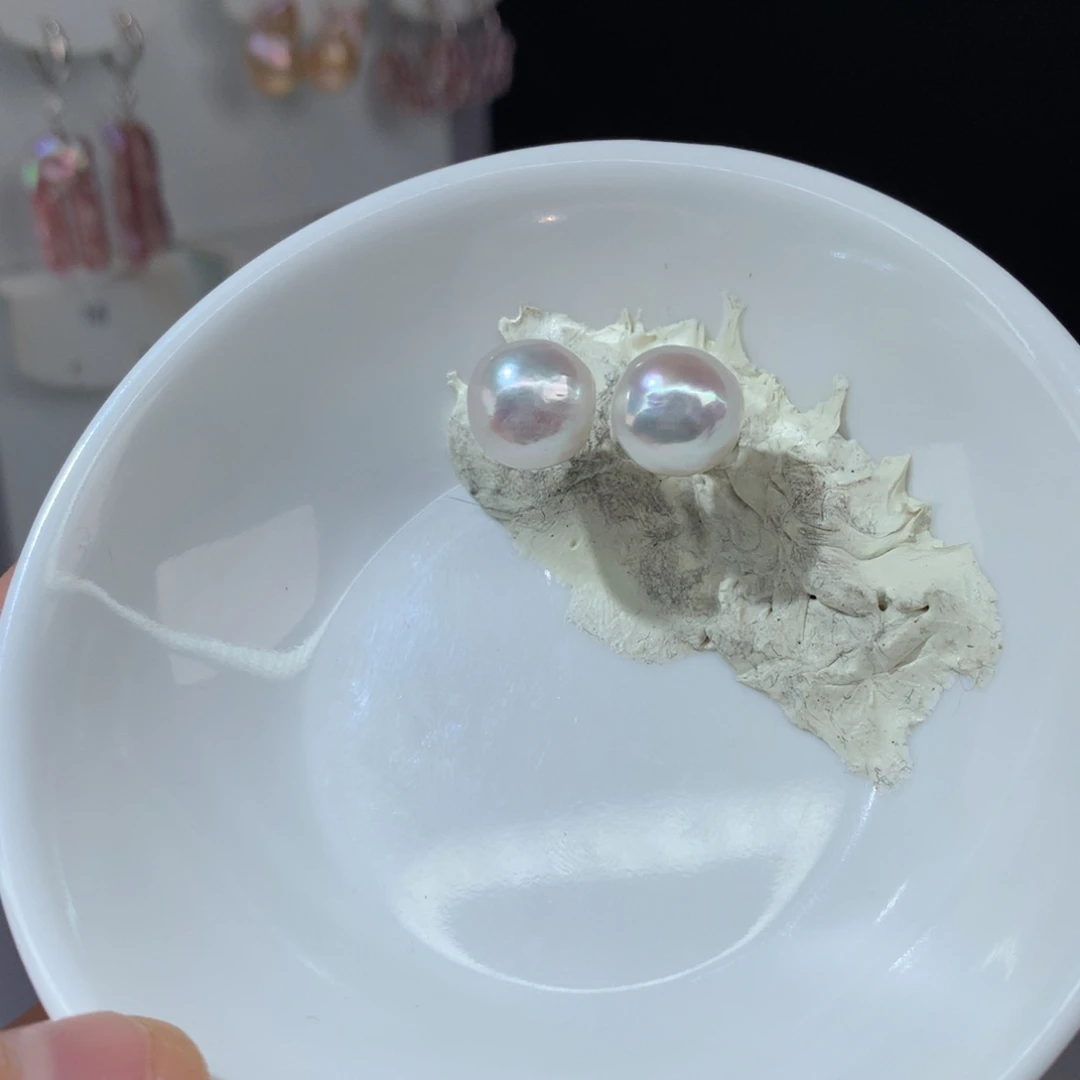 老***啊银S925镶嵌耳饰淡水珍珠