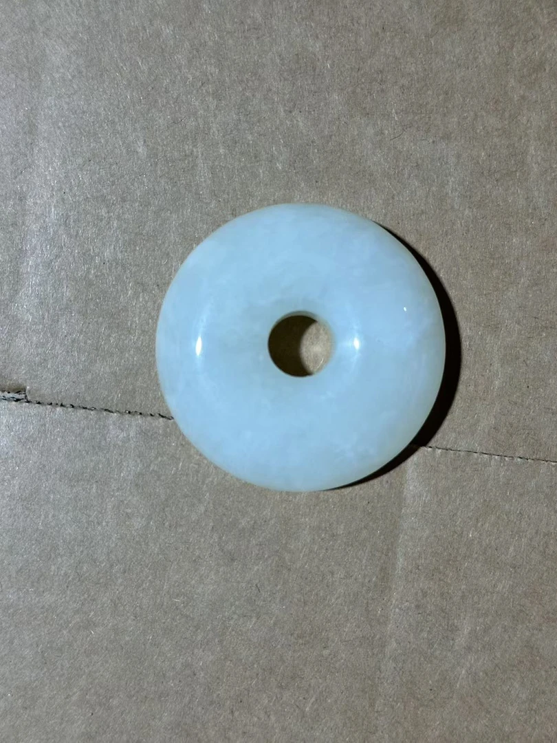 白平安扣玉 a126