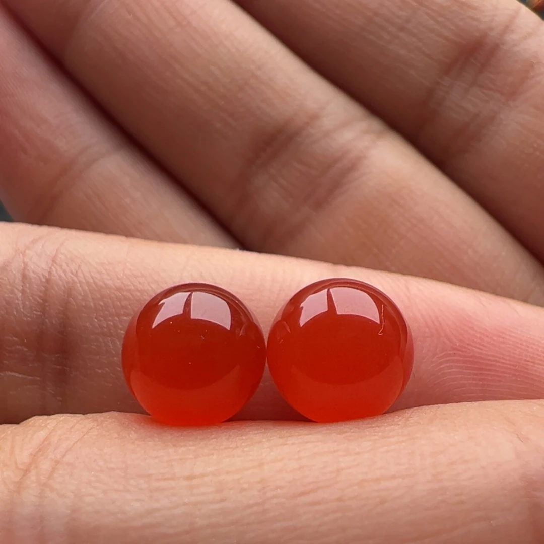 南红玛瑙未镶嵌圆珠8.5