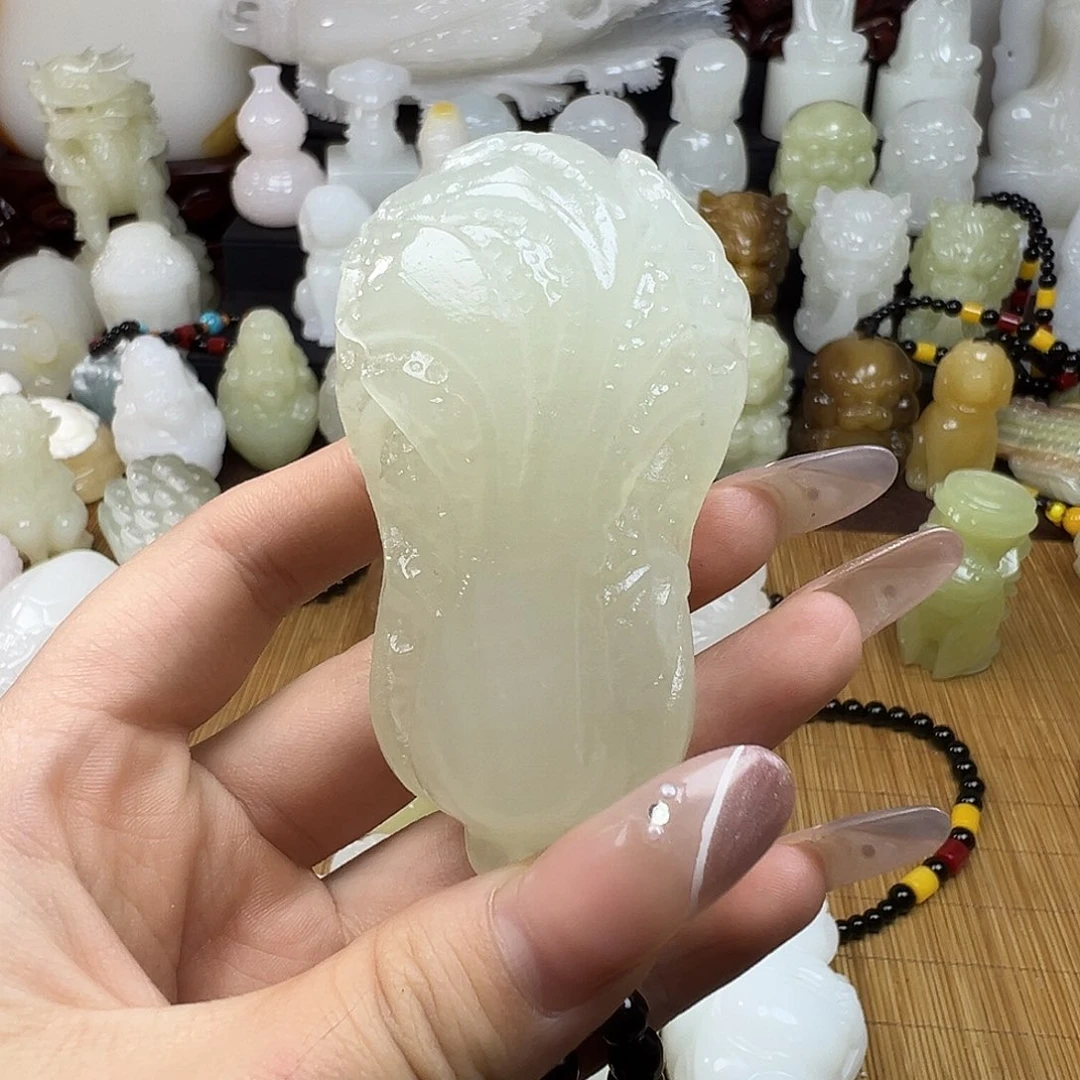 石材小***影高冰清水色白菜