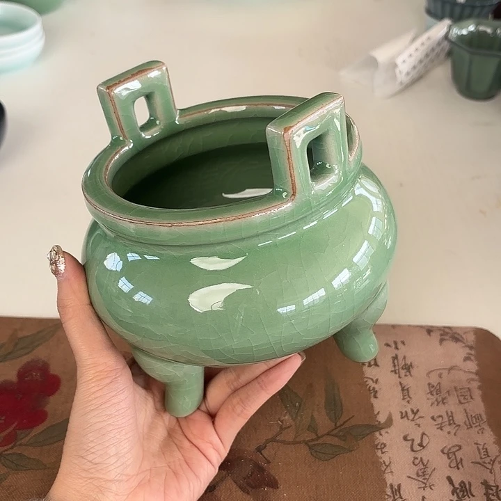 龙泉云间青瓷小米茶器