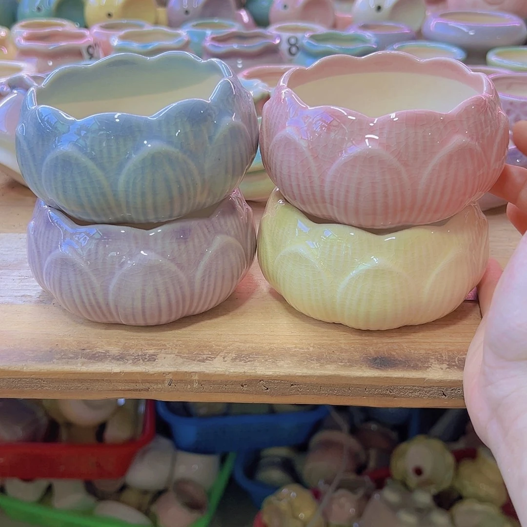 陶瓷花盆当场满12包邮