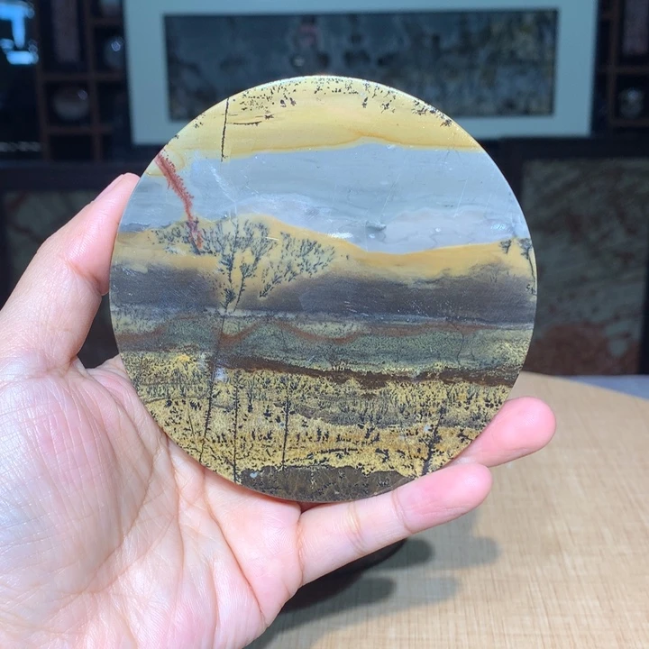 广西国画石摆件，观赏收藏