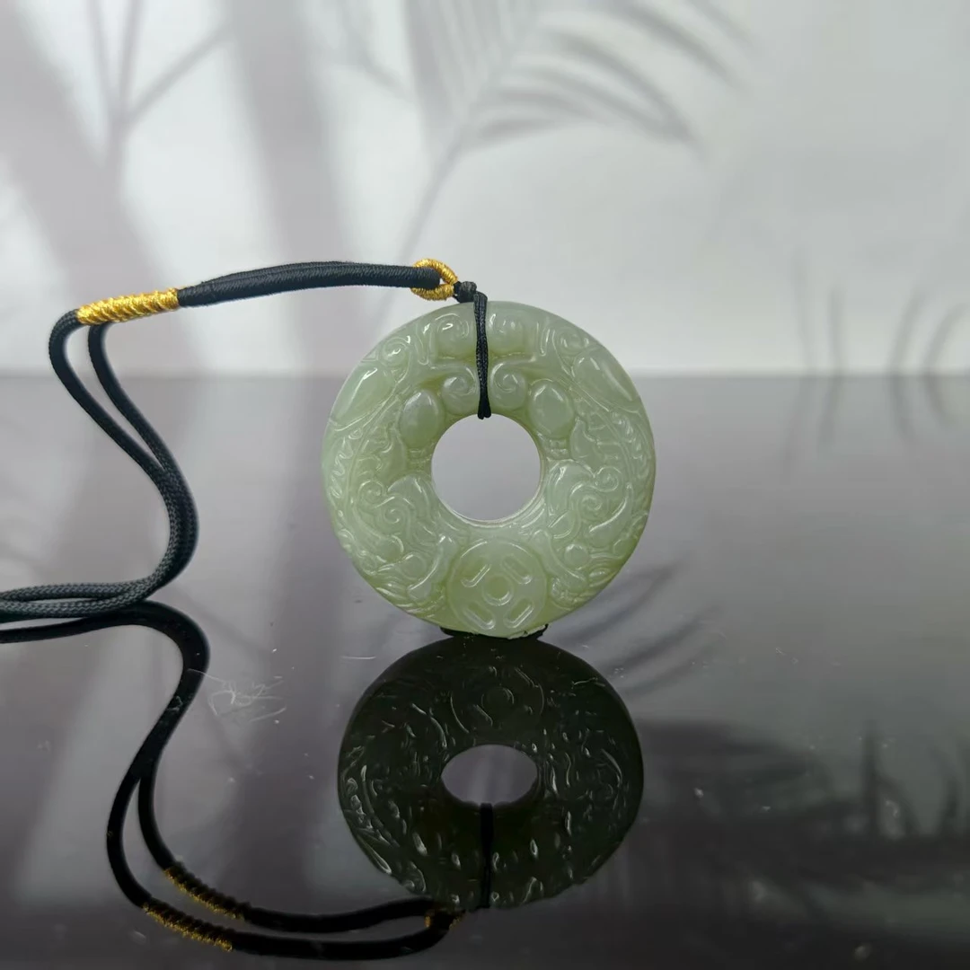 P和田玉平安扣吊坠0066