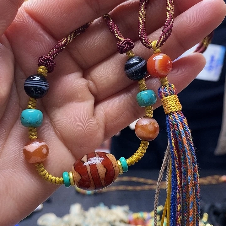 玛瑙/玉髓合金颈饰