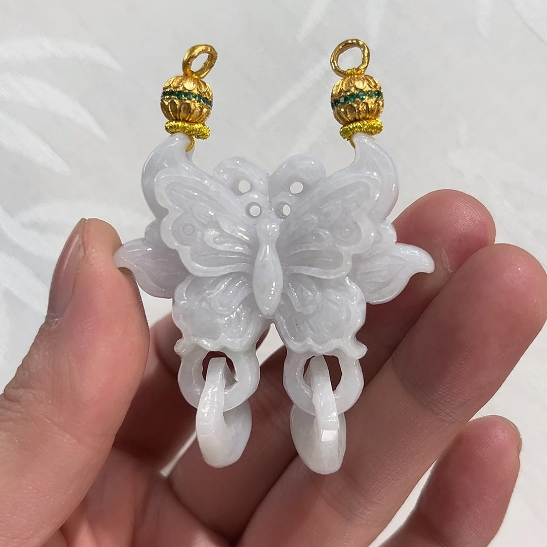 翡翠合金吊坠(赠链)国风