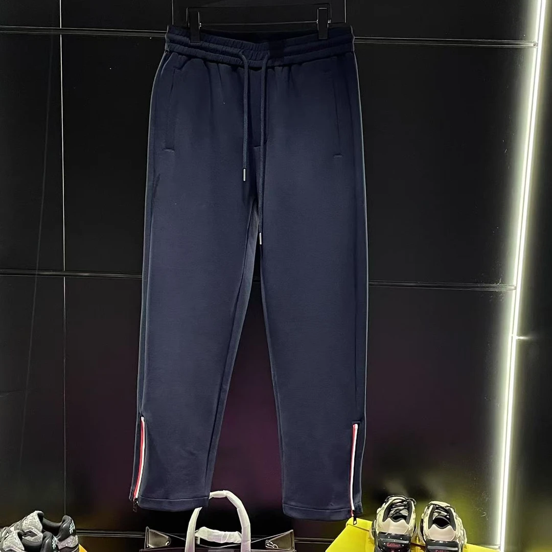 【TIME BOKAN】春季新款时尚百搭潮流休闲拉链裤脚男士休闲裤77209