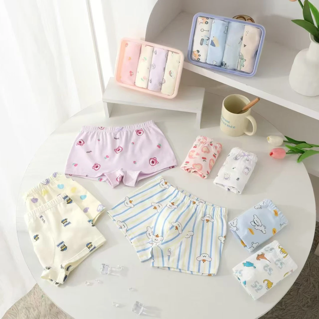 【女款报体重挑花色】7A抗菌A类精梳棉儿童内裤男童女童卡通中大童