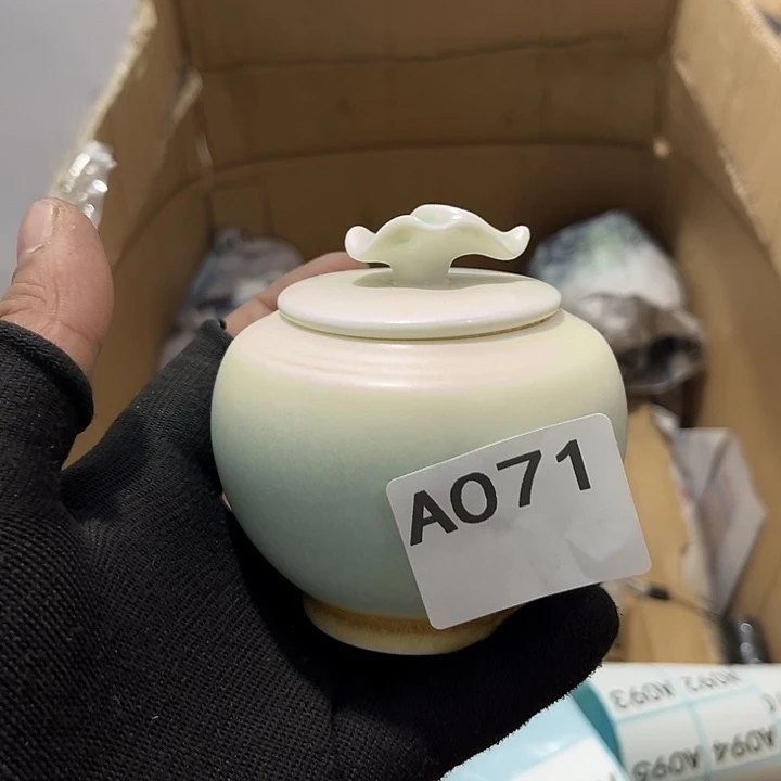 瓷片茶摆件工艺品摆件666