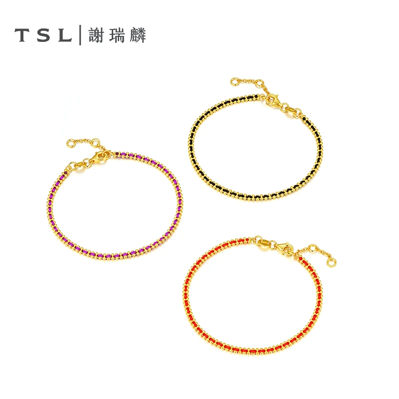 计价足金本命年手工绳时尚金手链百搭情侣新年礼物