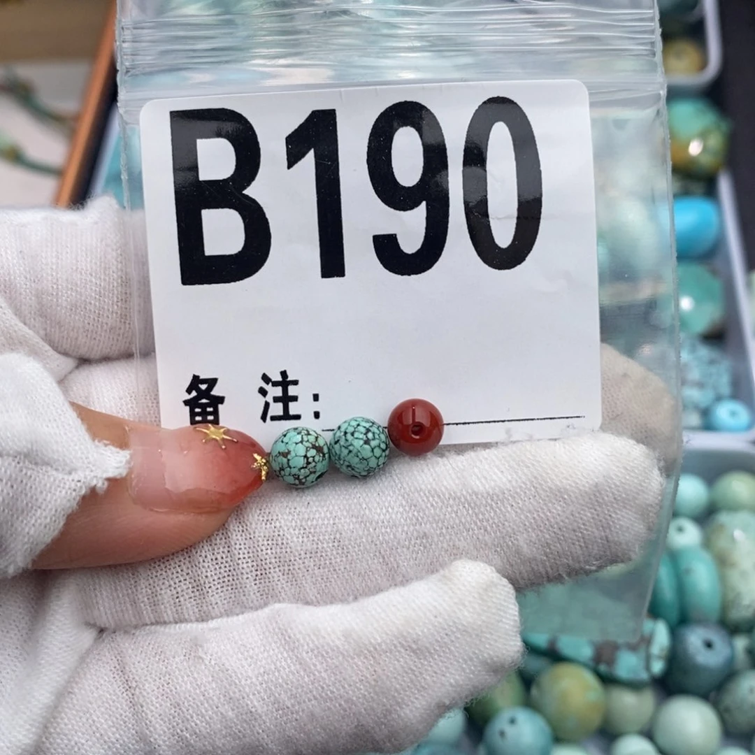 未镶嵌卡6圆珠一对南红玛瑙