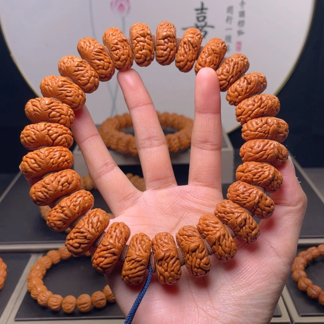 吊坠桃核25尺寸麒麟纹大手持