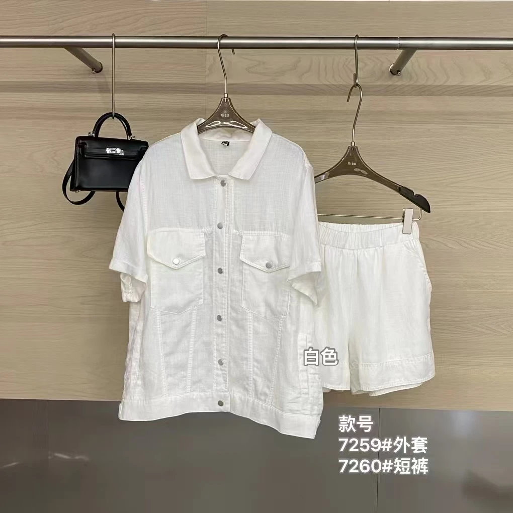 鑫燃Kiki 高级老钱风轻奢天丝亚麻外套 7259 潇家 【F】