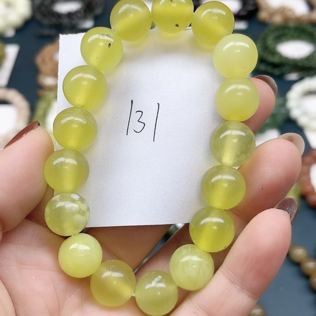 未镶嵌蛇纹石玉手链