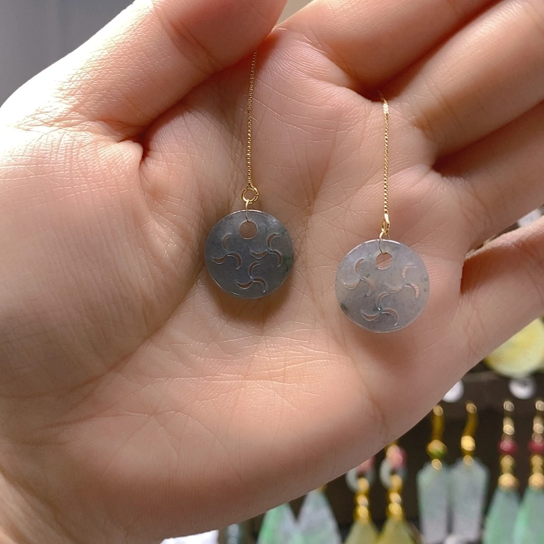 未镶嵌翡翠耳饰翡翠