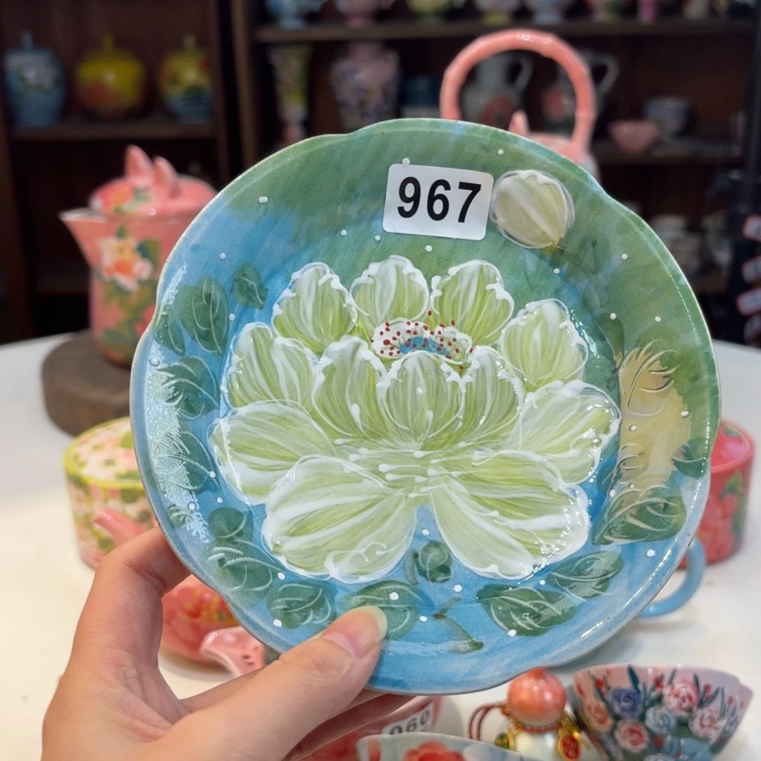 景德镇手绘高温釉下彩陶瓷茶具