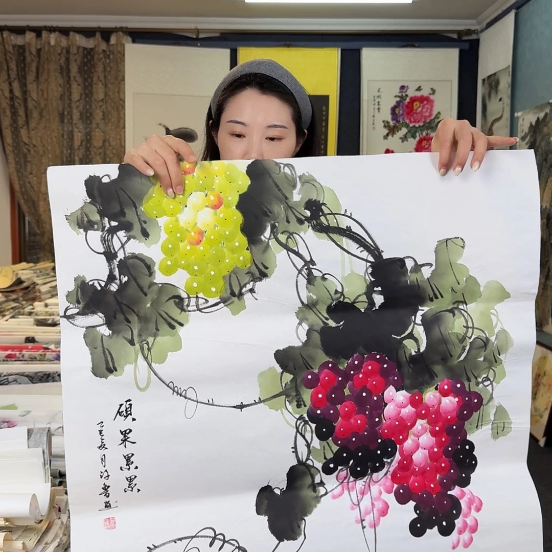 纯手绘国画作品作品