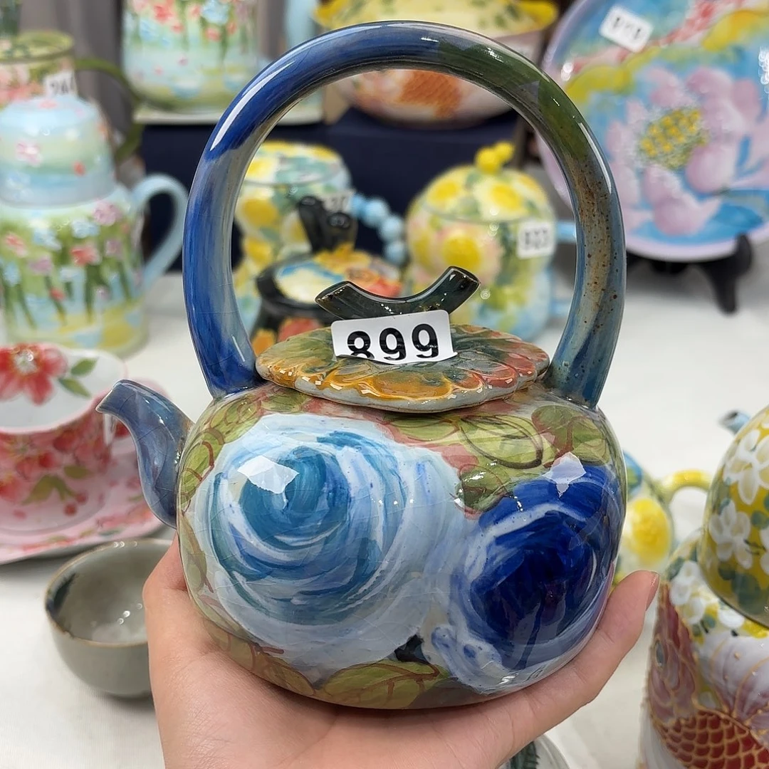 小***妃景德镇手绘高温釉下彩陶瓷茶具