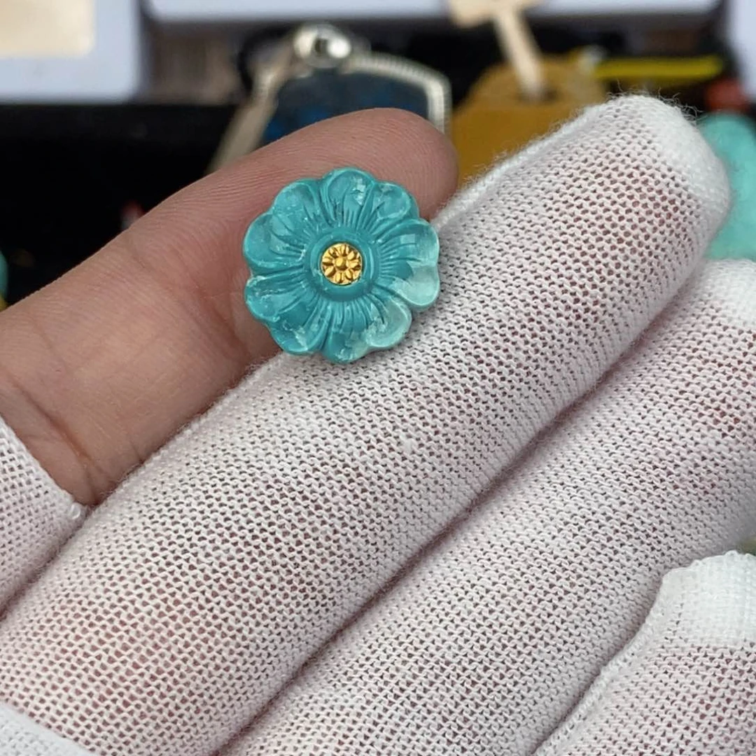 未镶嵌绿松石珠宝奇石