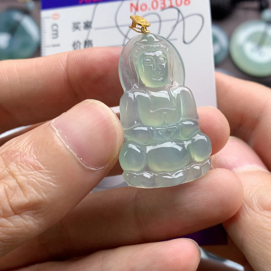 翡翠未镶嵌颈饰吊坠