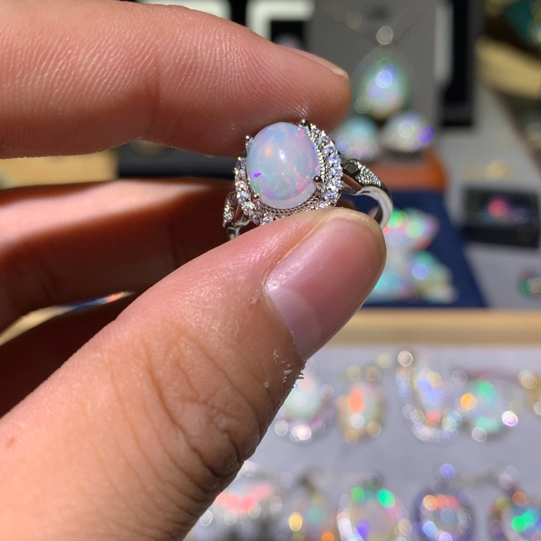 欧泊合金欧泊戒指