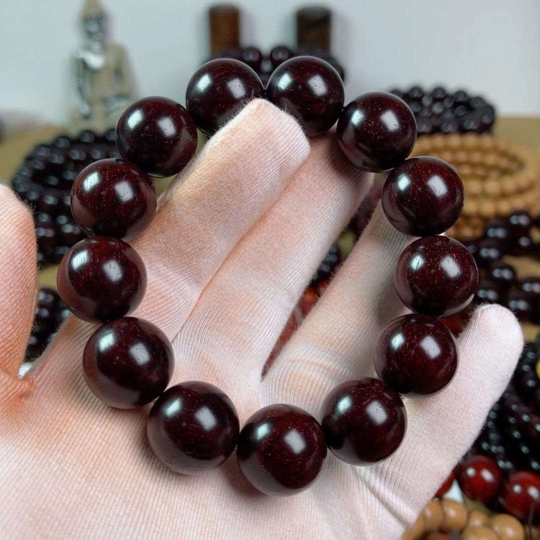 小叶紫檀手串/手链1.8高油润鳞底细金星