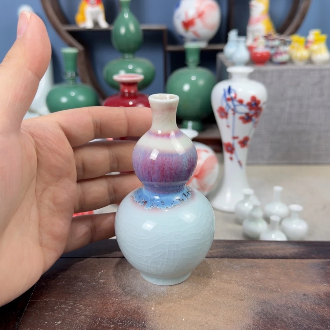 陶瓷手工小花器摆件