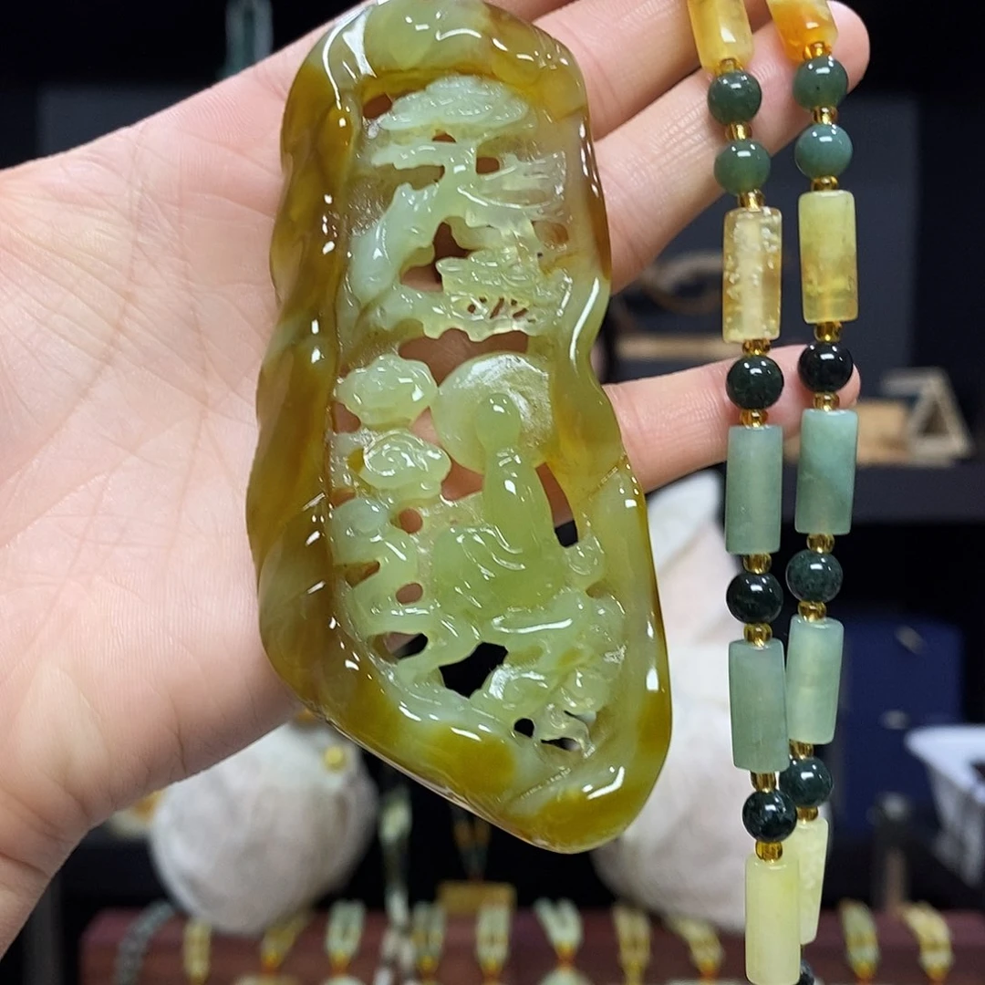 岫玉挂件吊坠未镶嵌