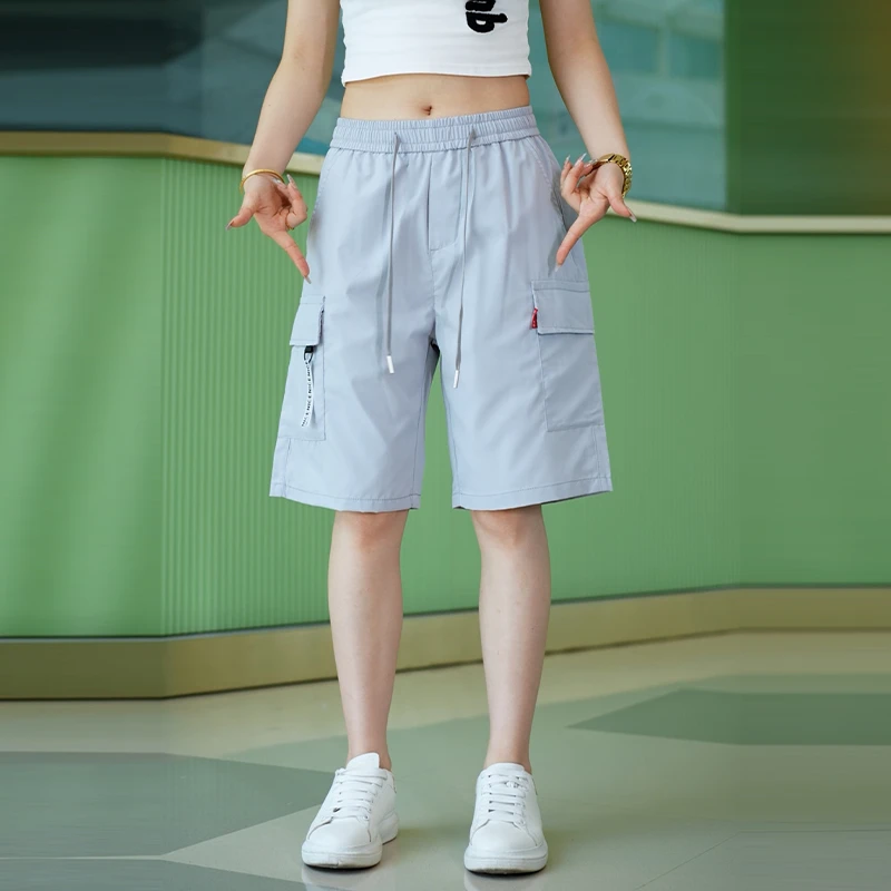 2025夏季新款男士休闲裤工装多口袋潮款百搭短裤五分裤子男款