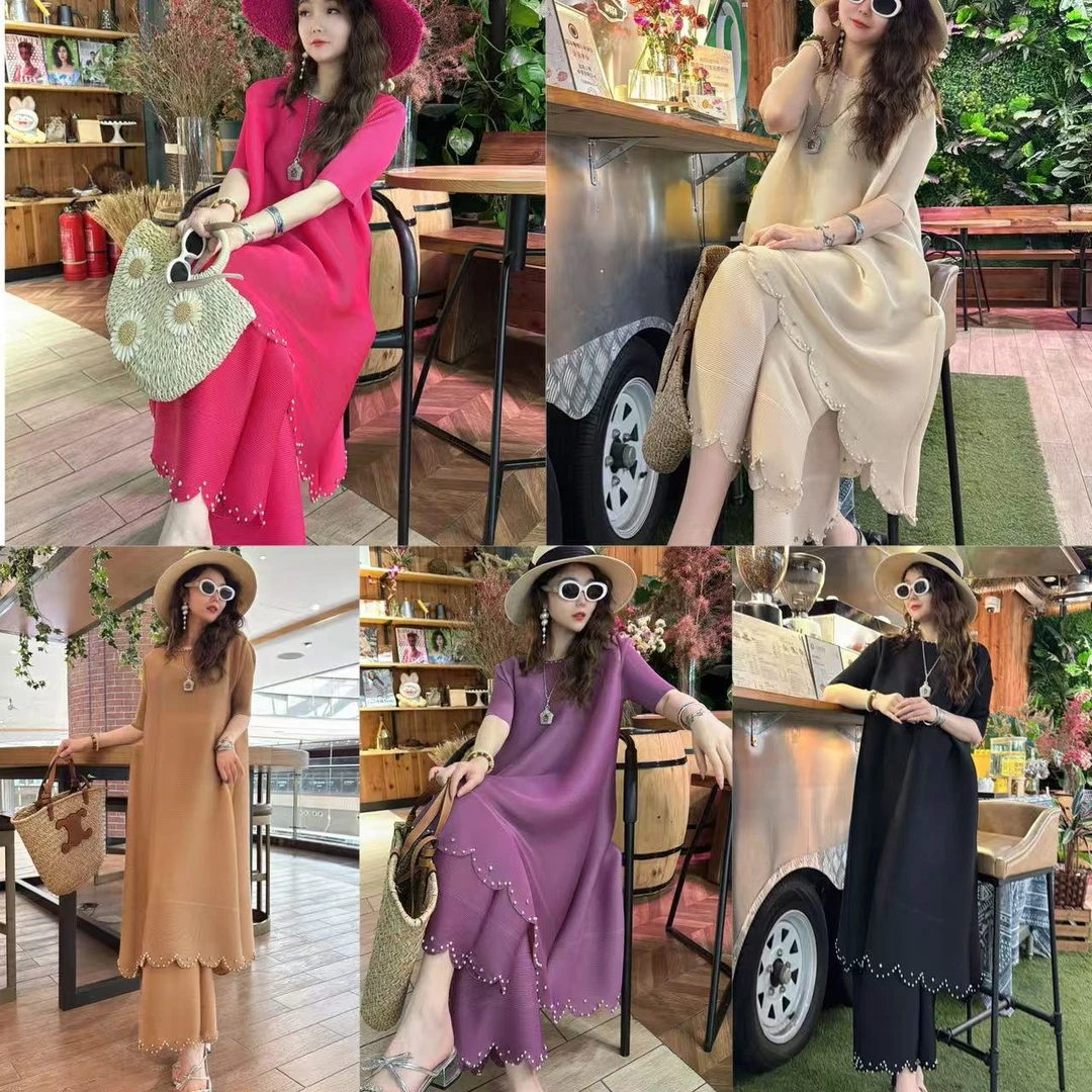 252090新款气质时尚重工欧货贵气套装欧韩高级感