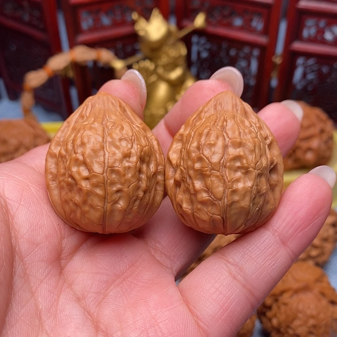 文玩核桃把件龟甲纹31全品