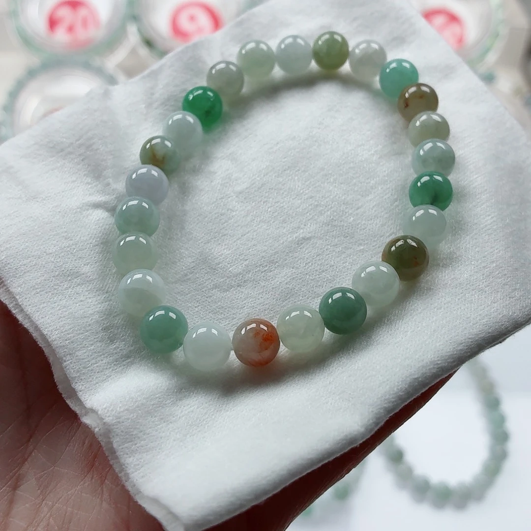 翡翠未镶嵌手链卡7.3（货尾）