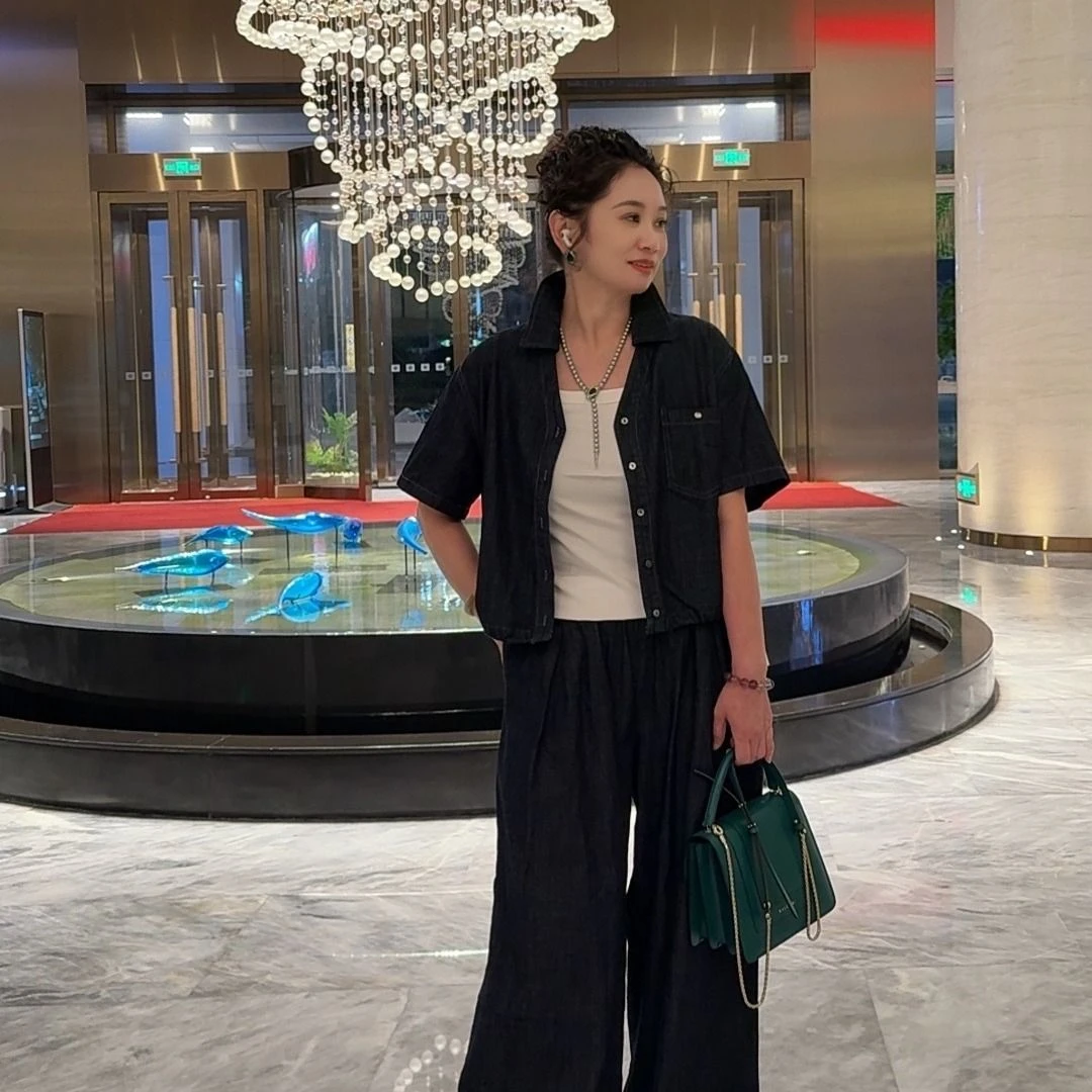 轻奢牛仔时尚套装FT0505