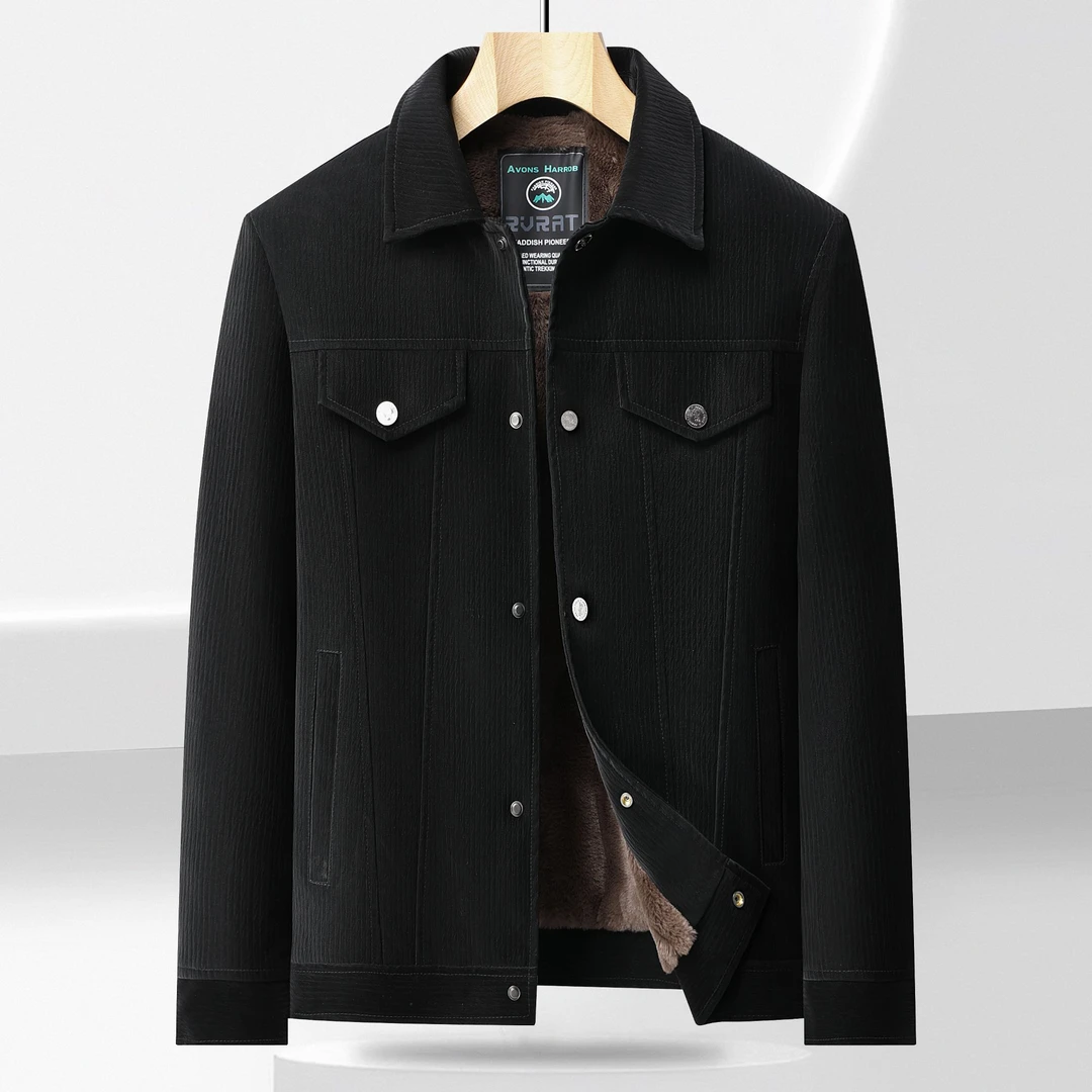 ZOTLI PAOLO/佐丹利·保罗新款鹿皮植绒翻领时尚秋冬款皮衣-333