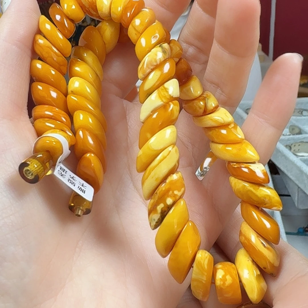 蜜蜡未镶嵌颈饰项链