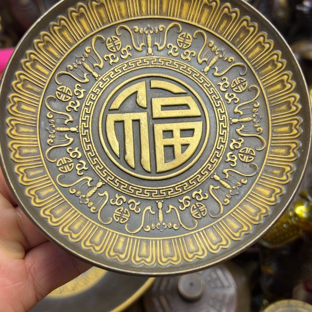 铜摆件欢迎欢迎你