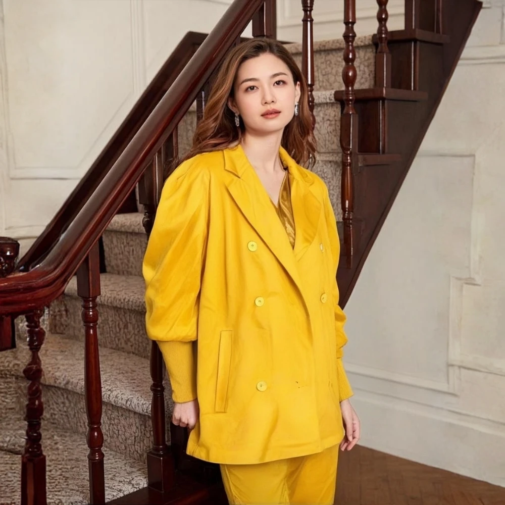 0724 高级设计感百搭时尚短款羊毛大衣外套上衣