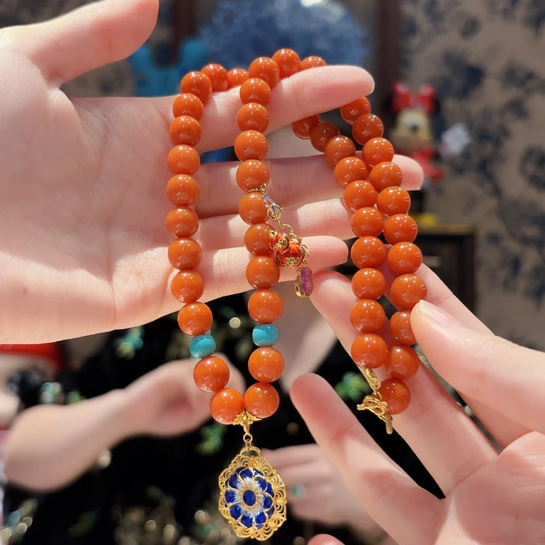 南红玛瑙未镶嵌颈饰