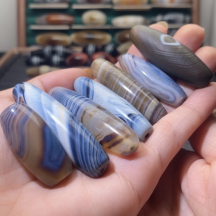 心***树玛瑙/玉髓未镶嵌吊坠(不含链)