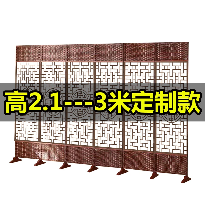 现代简约隔断屏风家用客厅办公室餐饮养生折叠移动推拉可定制玄关