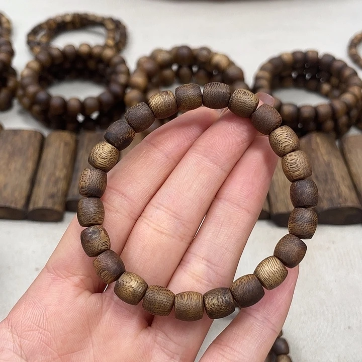 沉香碎屑沉香0.8鼓珠单圈