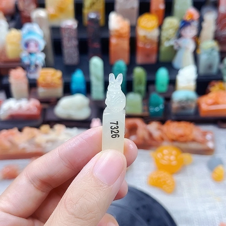 寿山石印石甜**梦7326包邮包刻
