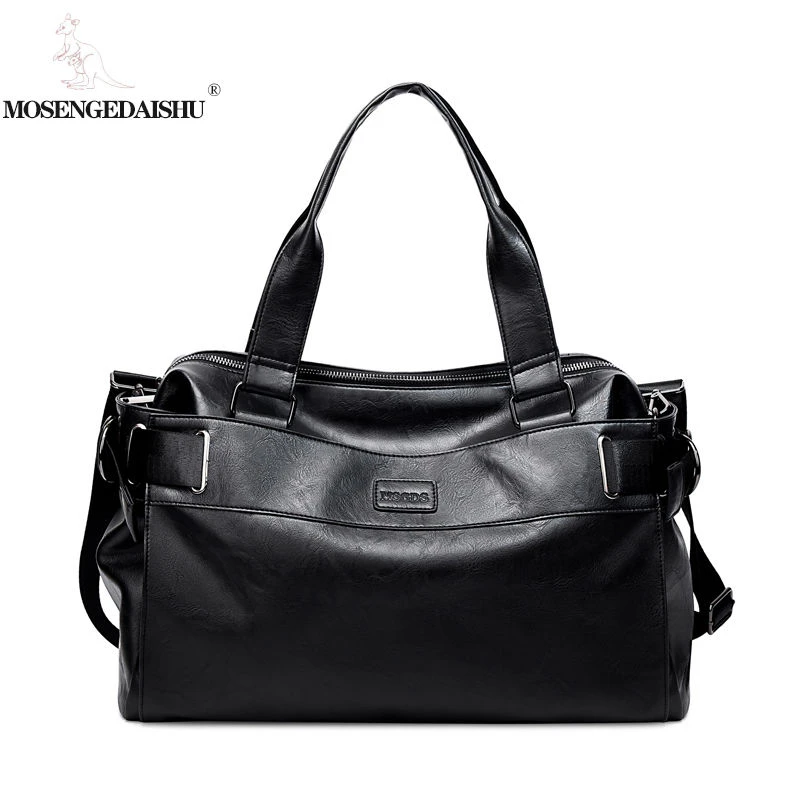 牛皮商务大容量电脑包男士公文包牛皮手提包出差公事包真皮男包潮