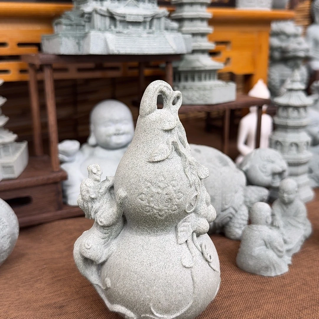 石材青砂石貔貅葫芦