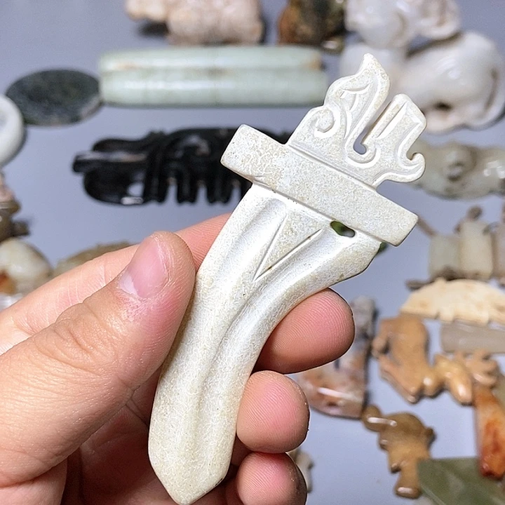 和田玉未镶嵌颈饰118