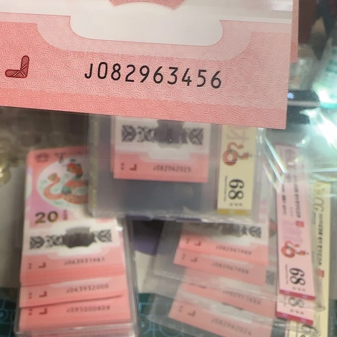 塑料蛇年纪念钞四顺子号